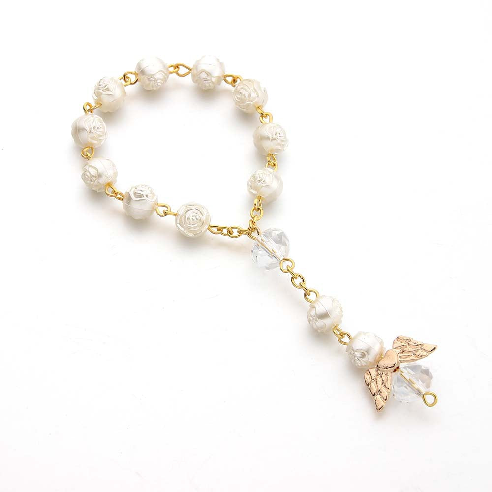 Angel Rosary Christening Bracelets