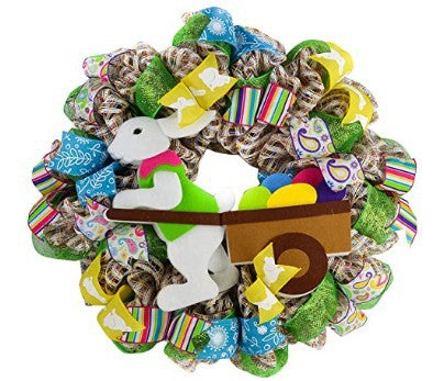 Cute Easter Rabbit Wreath