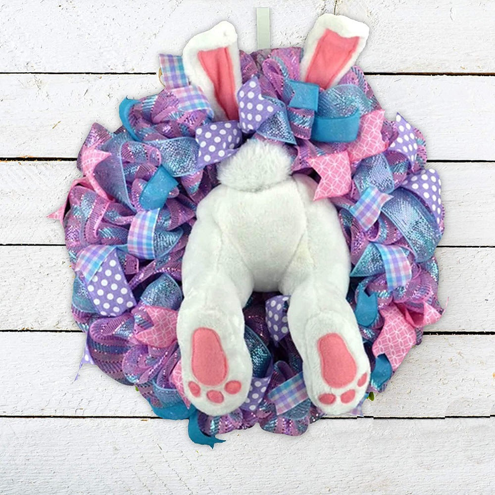 Cute Easter Rabbit Wreath