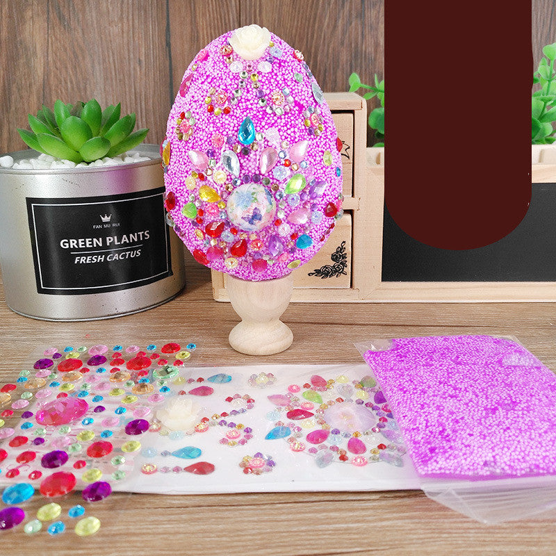 Easter Egg Painted Snow Mud Decoration Set