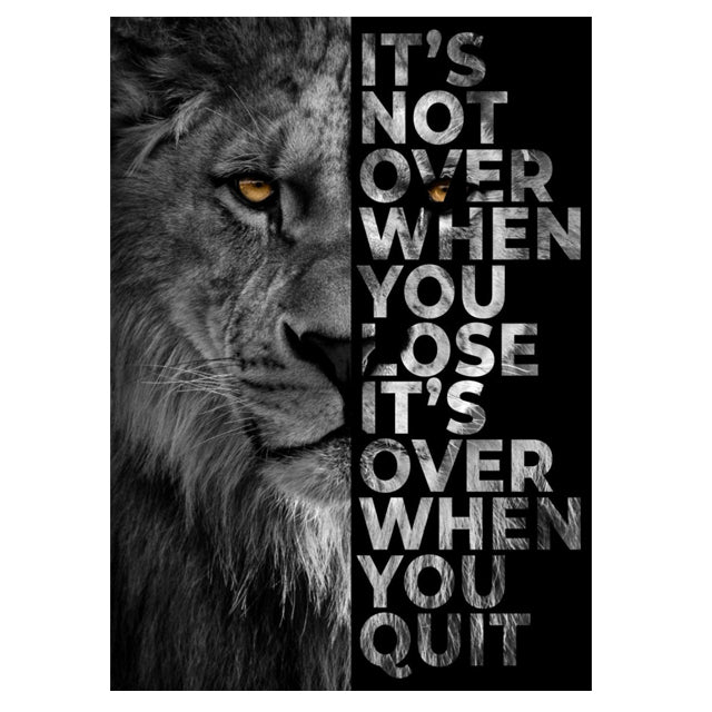 Lion In The Dark Art Poster And Print Animal Wall Art Decoration