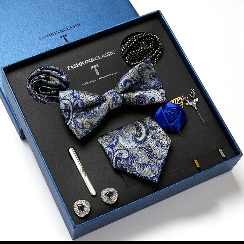 Men's Gift Box Tie Fashion Scarf Combination