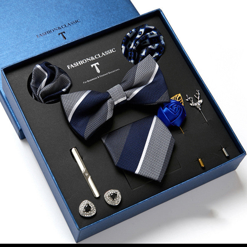 Men's Gift Box Tie Fashion Scarf Combination