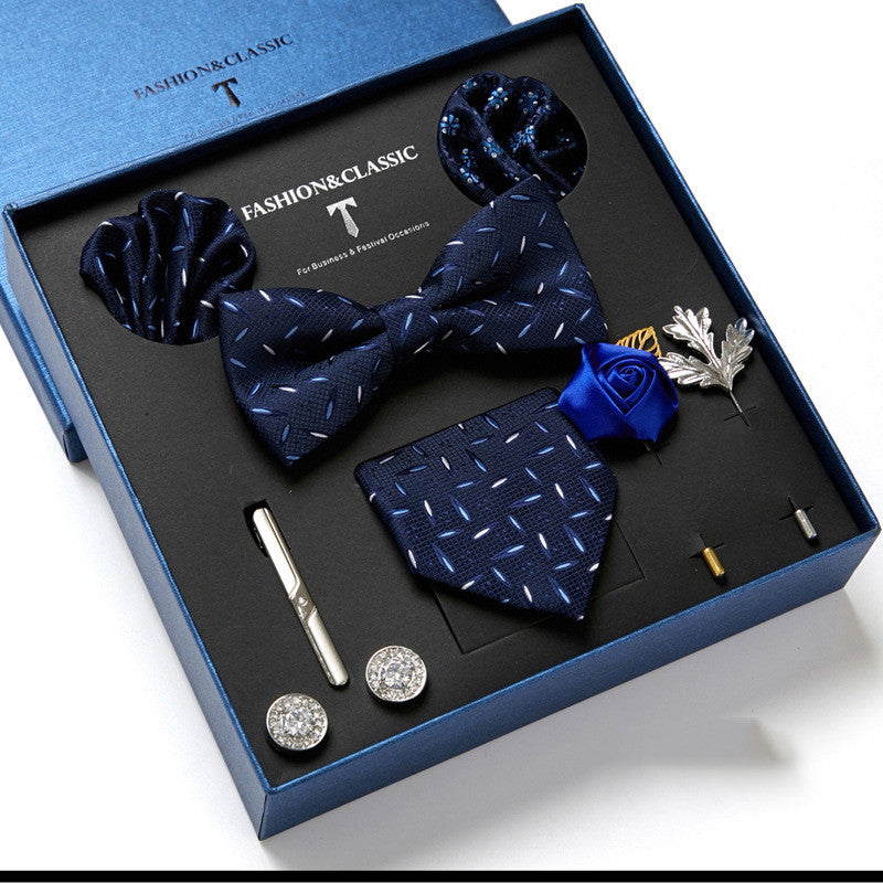 Men's Gift Box Tie Fashion Scarf Combination