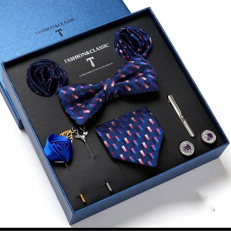 Men's Gift Box Tie Fashion Scarf Combination