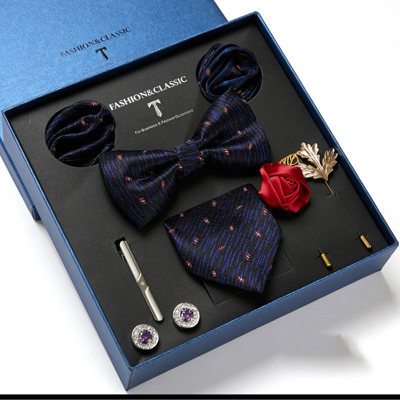 Men's Gift Box Tie Fashion Scarf Combination