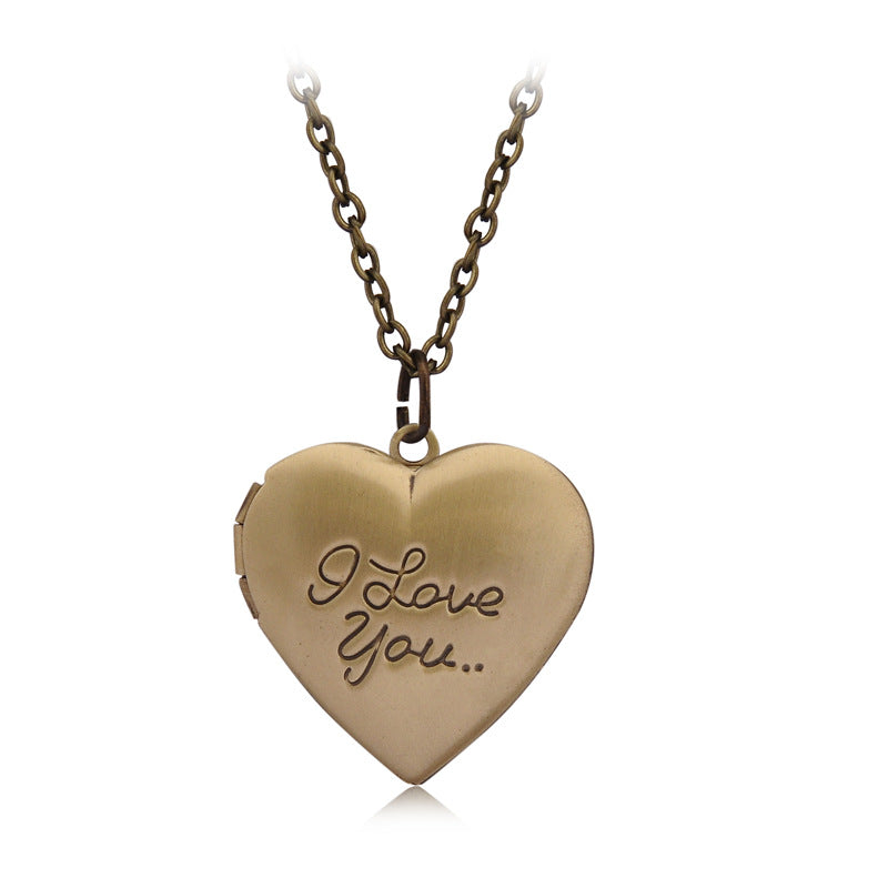 I love you box necklace