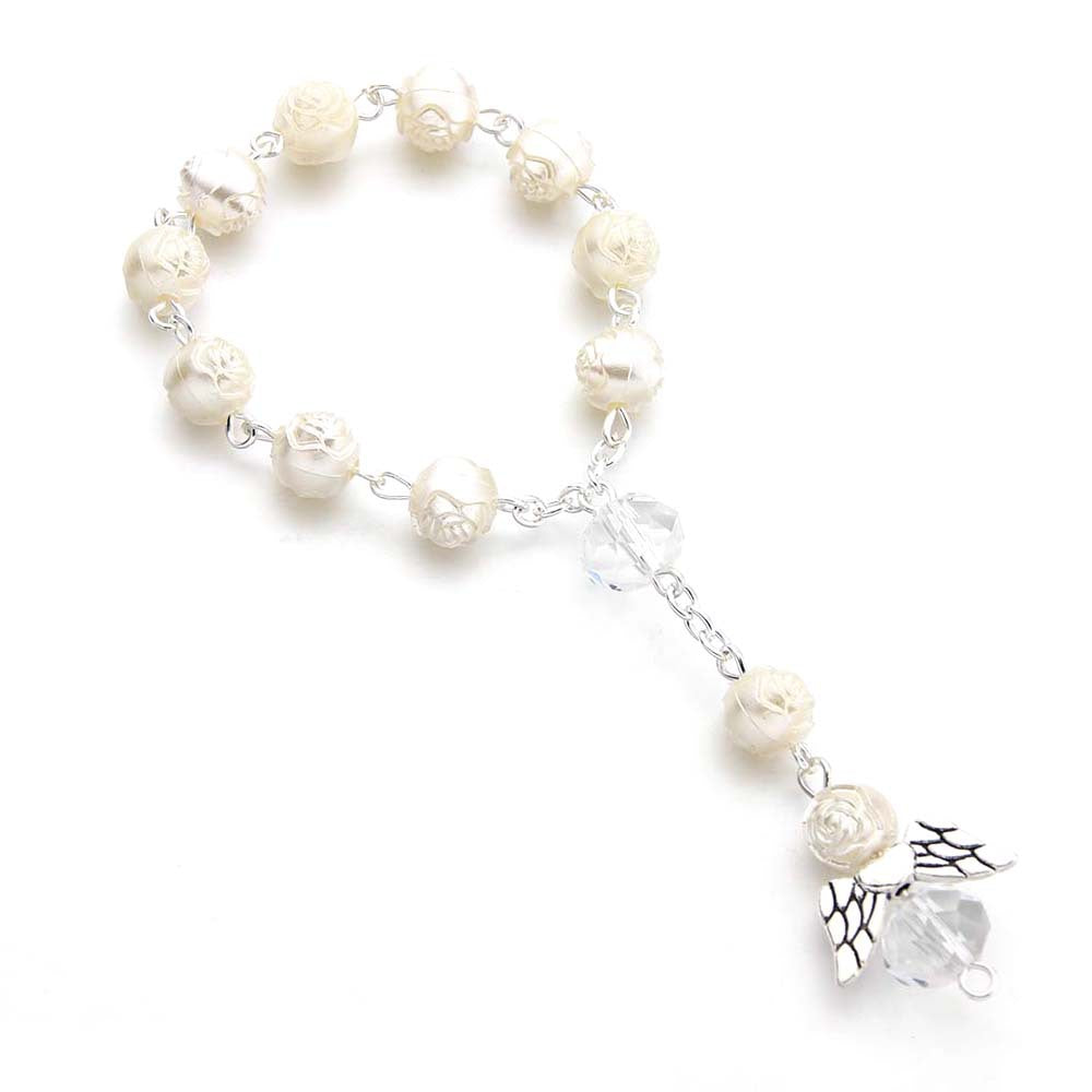 Angel Rosary Christening Bracelets