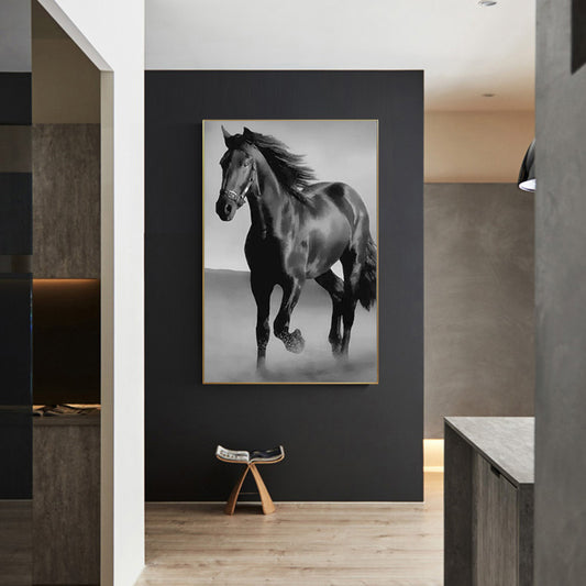 Art Canvas Dark Horse Wall Art