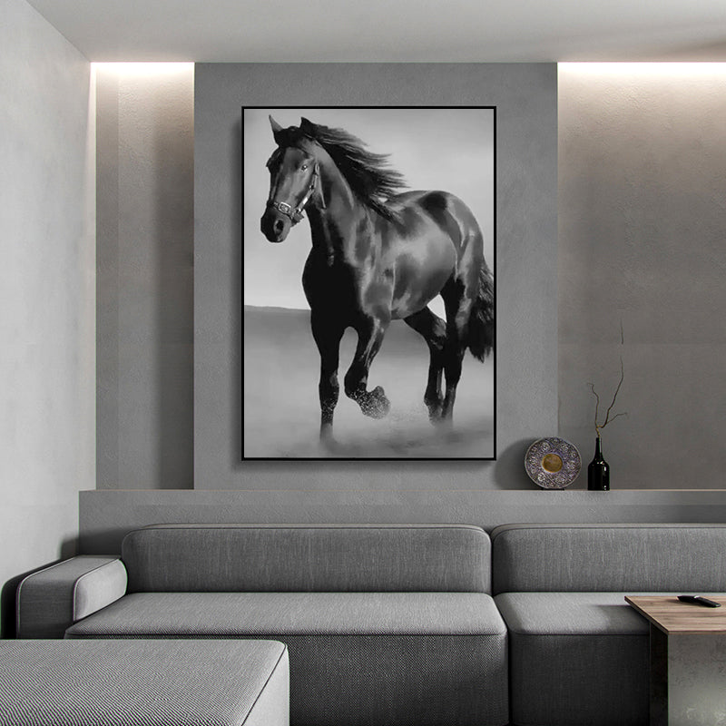 Art Canvas Dark Horse Wall Art