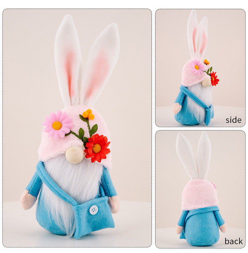 Easter Faceless Gnome Rabbit