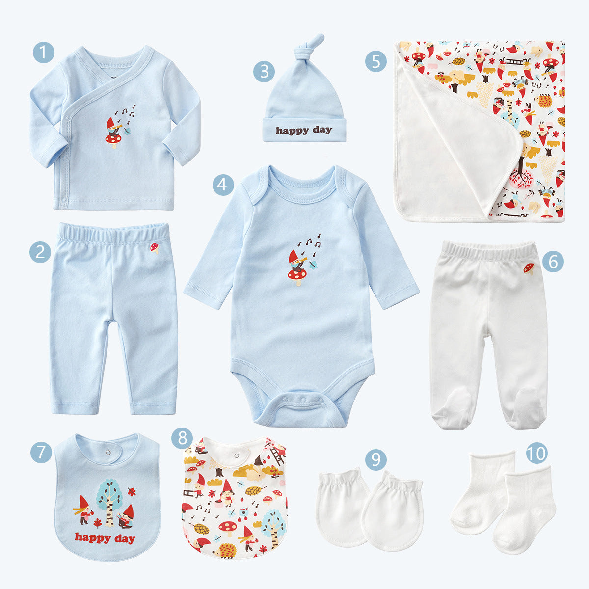 Ten-piece Set Full Moon Baby Gifts