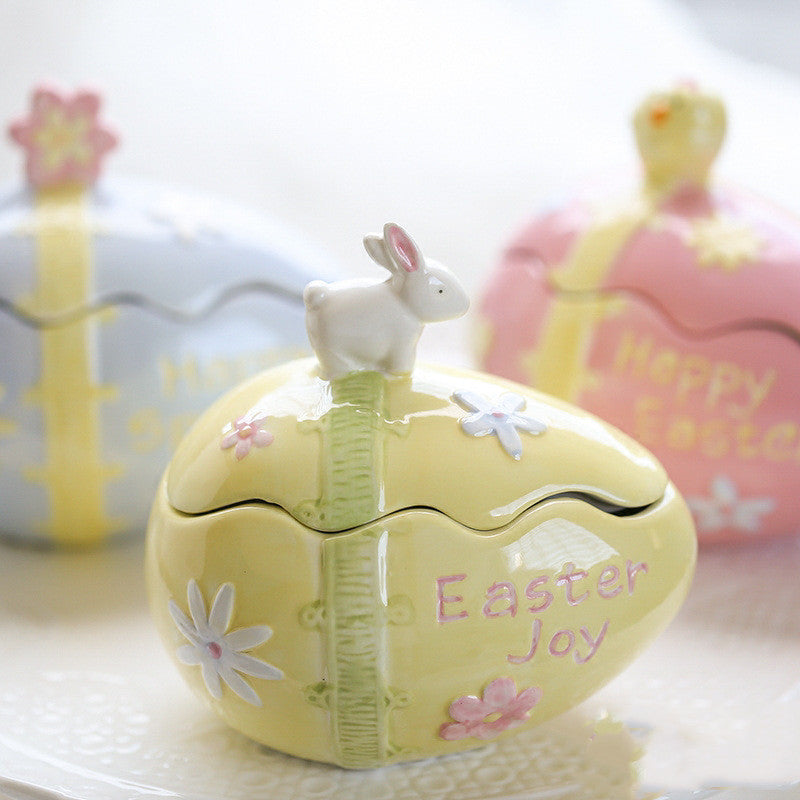 Easter Egg Bunny Storage Jar