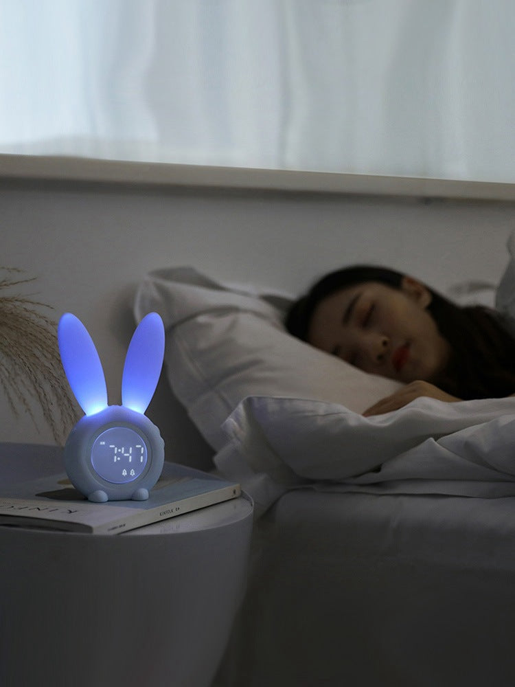 LED Digital Alarm Clock Bunny Ear