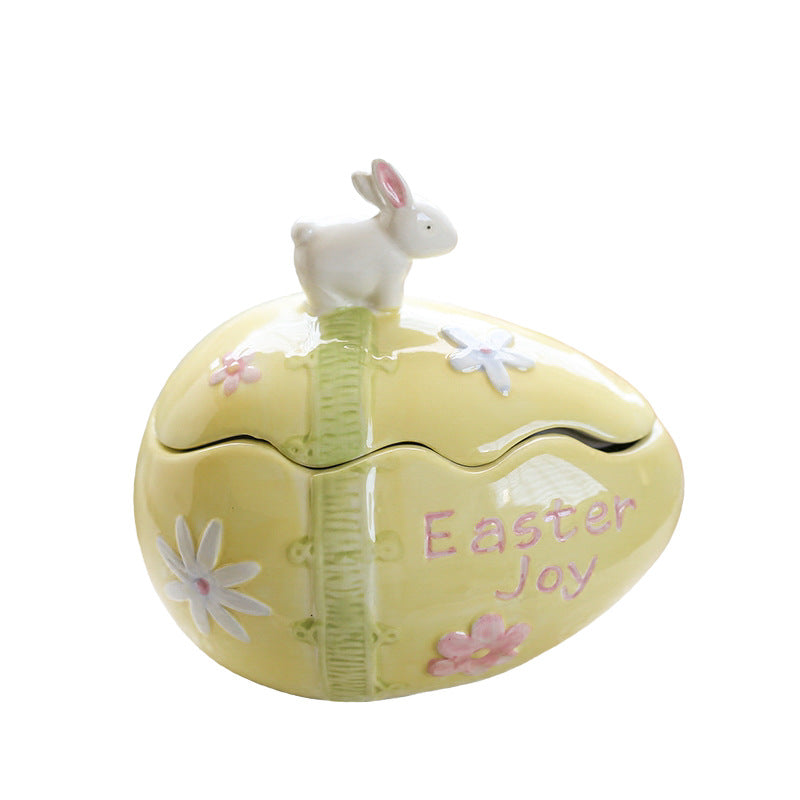 Easter Egg Bunny Storage Jar