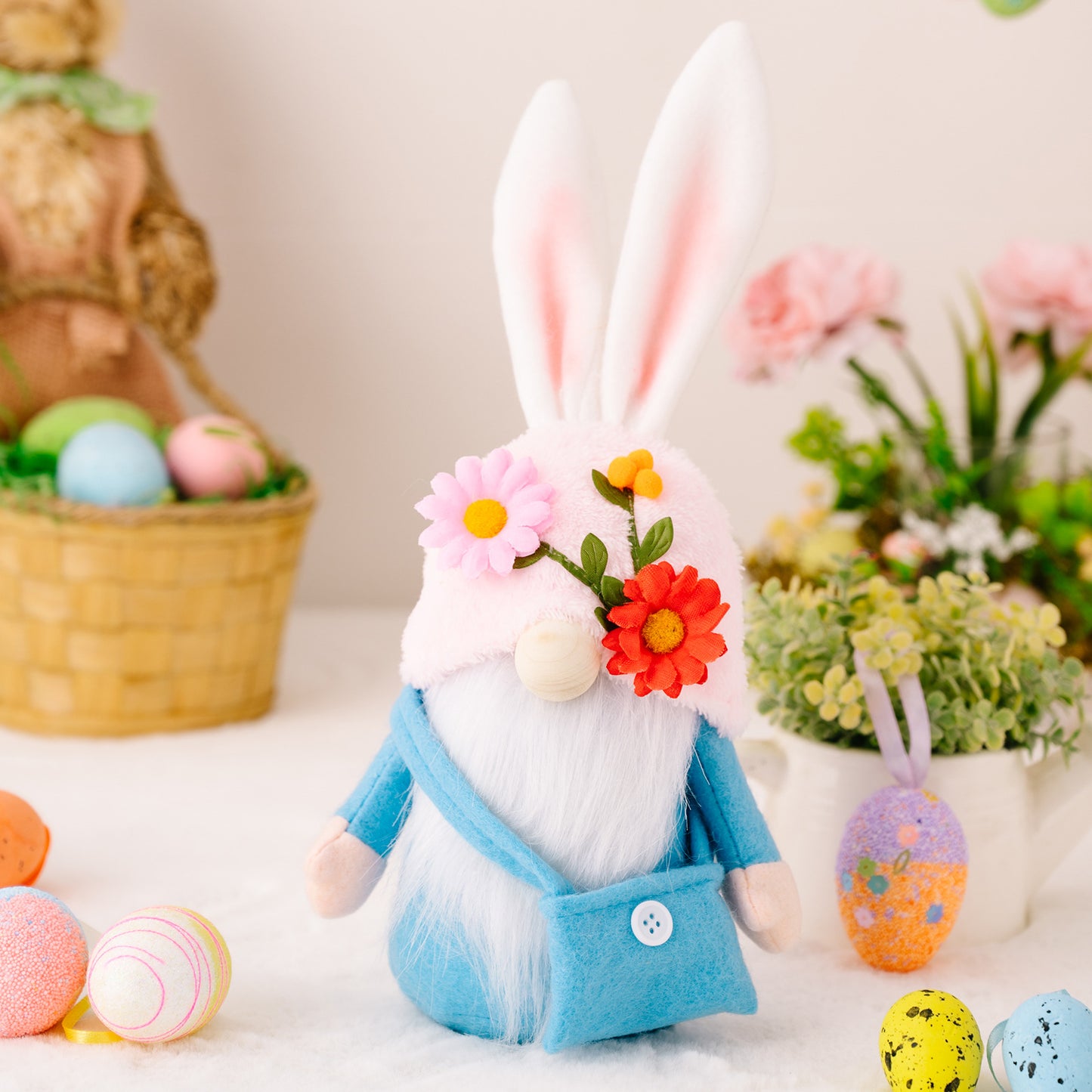 Easter Faceless Gnome Rabbit