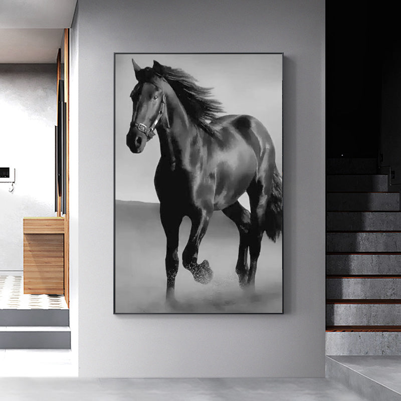 Art Canvas Dark Horse Wall Art