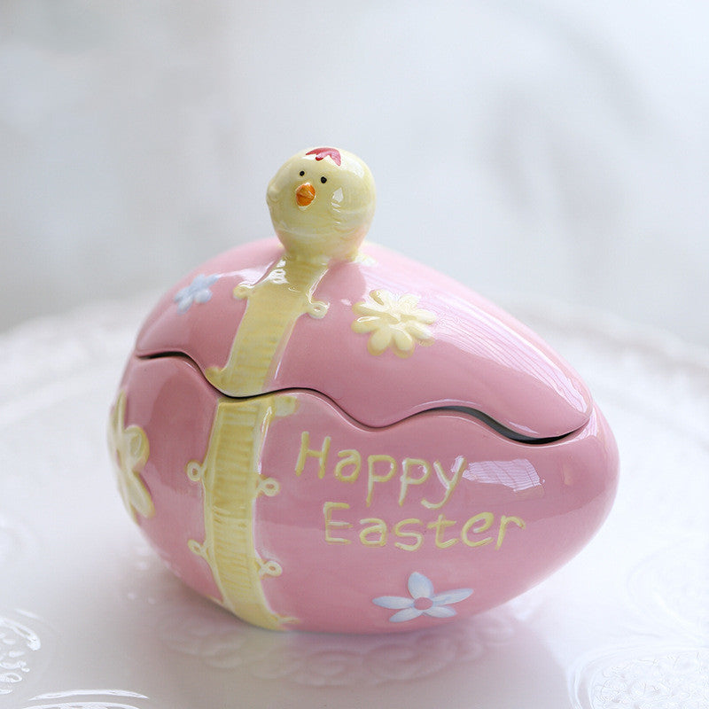 Easter Egg Bunny Storage Jar