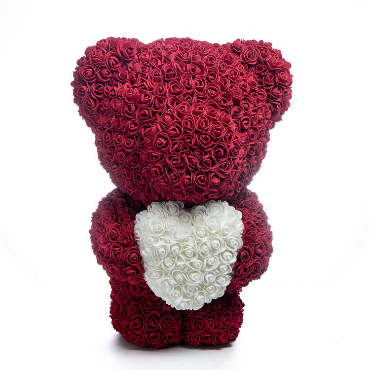 PE Simulation Immortal Rose Bear Love Heart Gift