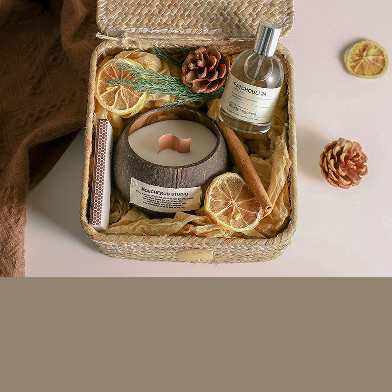 Coconut Jar Scented Candle Gift Box For Valentine's Day