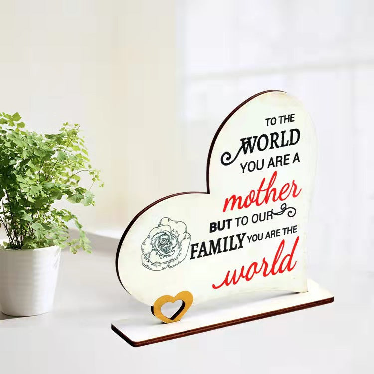 Mother's Day Wooden Ornament