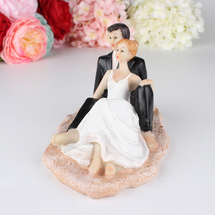 Wedding Cake Doll Resin Cake Decoration