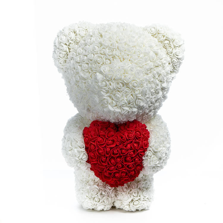 PE Simulation Immortal Rose Bear Love Heart Gift