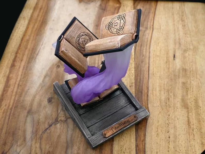 Magic Dice Tower Book Ornaments Design Resin