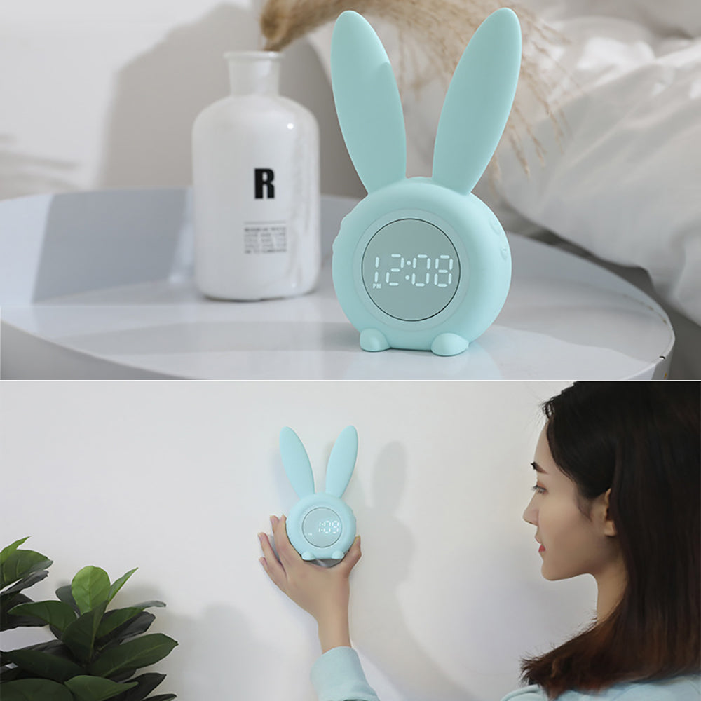 LED Digital Alarm Clock Bunny Ear