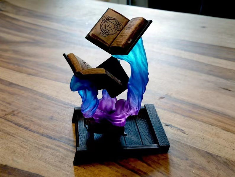 Magic Dice Tower Book Ornaments Design Resin